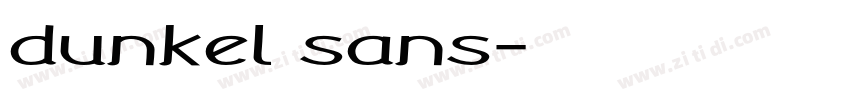 dunkel sans字体转换 dunkel sans字体转换